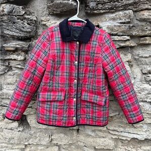 Talbots Red and Green Plaid Jacket